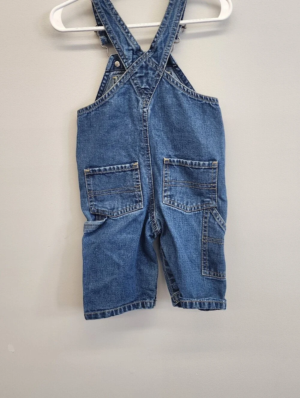 Old Navy Baby Denim Carpenter Overalls 3-6 Months
